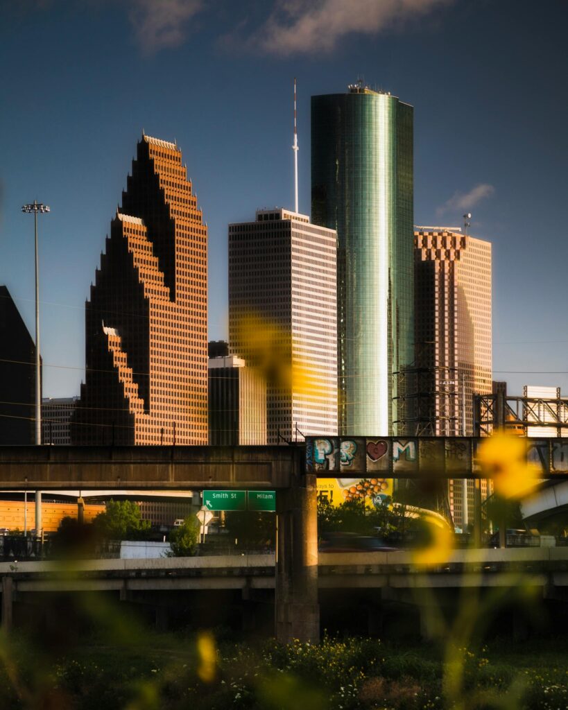 pexels-photo-2442023-2442023 Capture of Houston's downtown skyline at sunset, showcasing modern architecture.